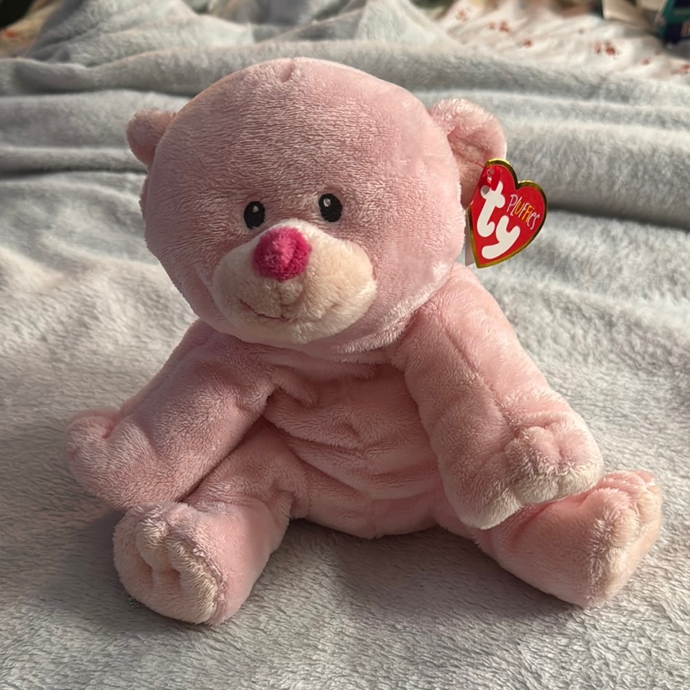 Ty Pink Teddy Bear Plush Toy